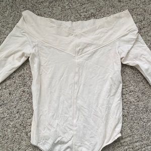 Women’s off the shoulder long sleeve bodysuit